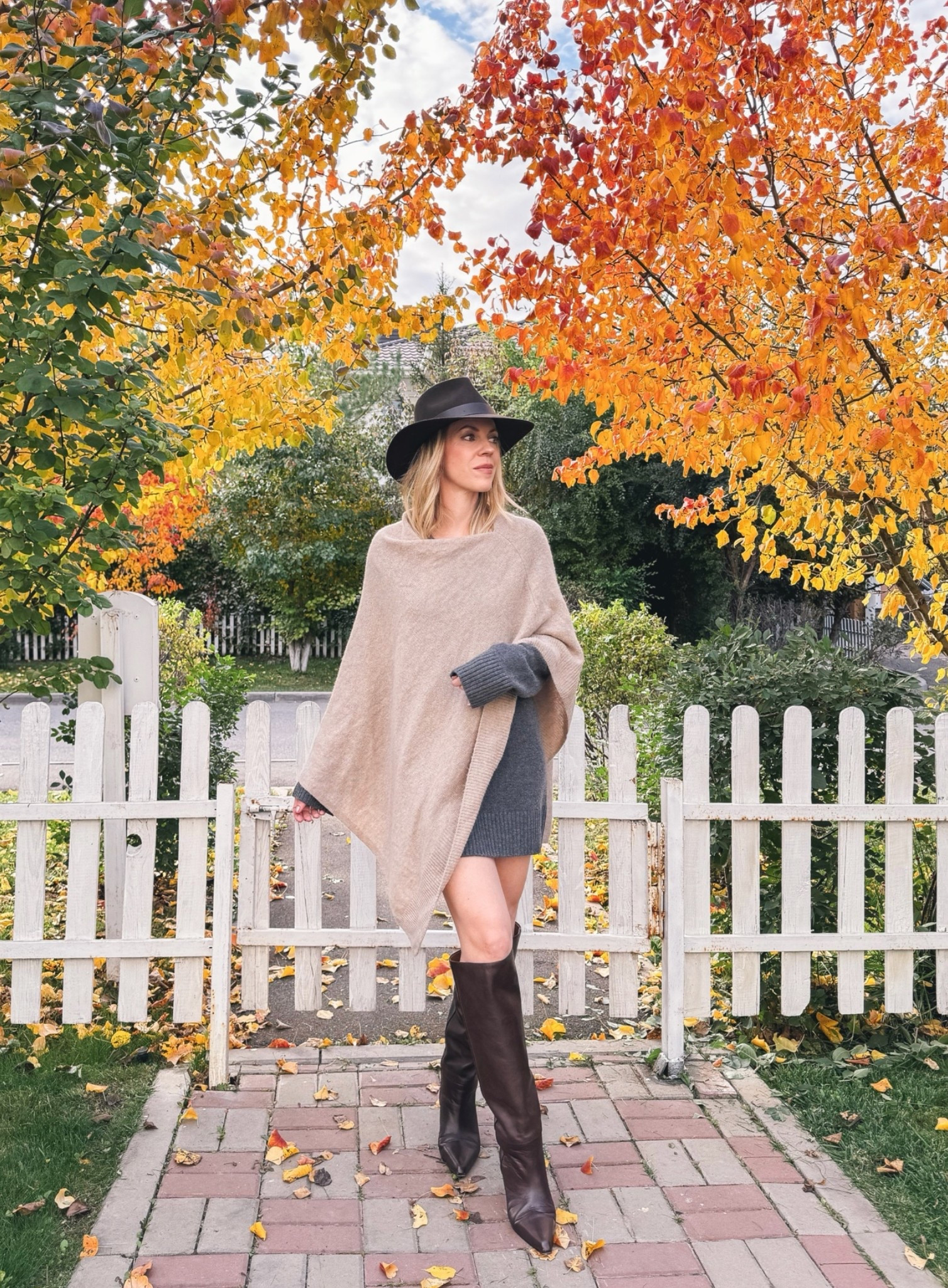 Cozy cashmere poncho back in stock and under $70 - the perfect layer for early fall and travel days

#LTKSeasonal #LTKOver40 #LTKTravel
