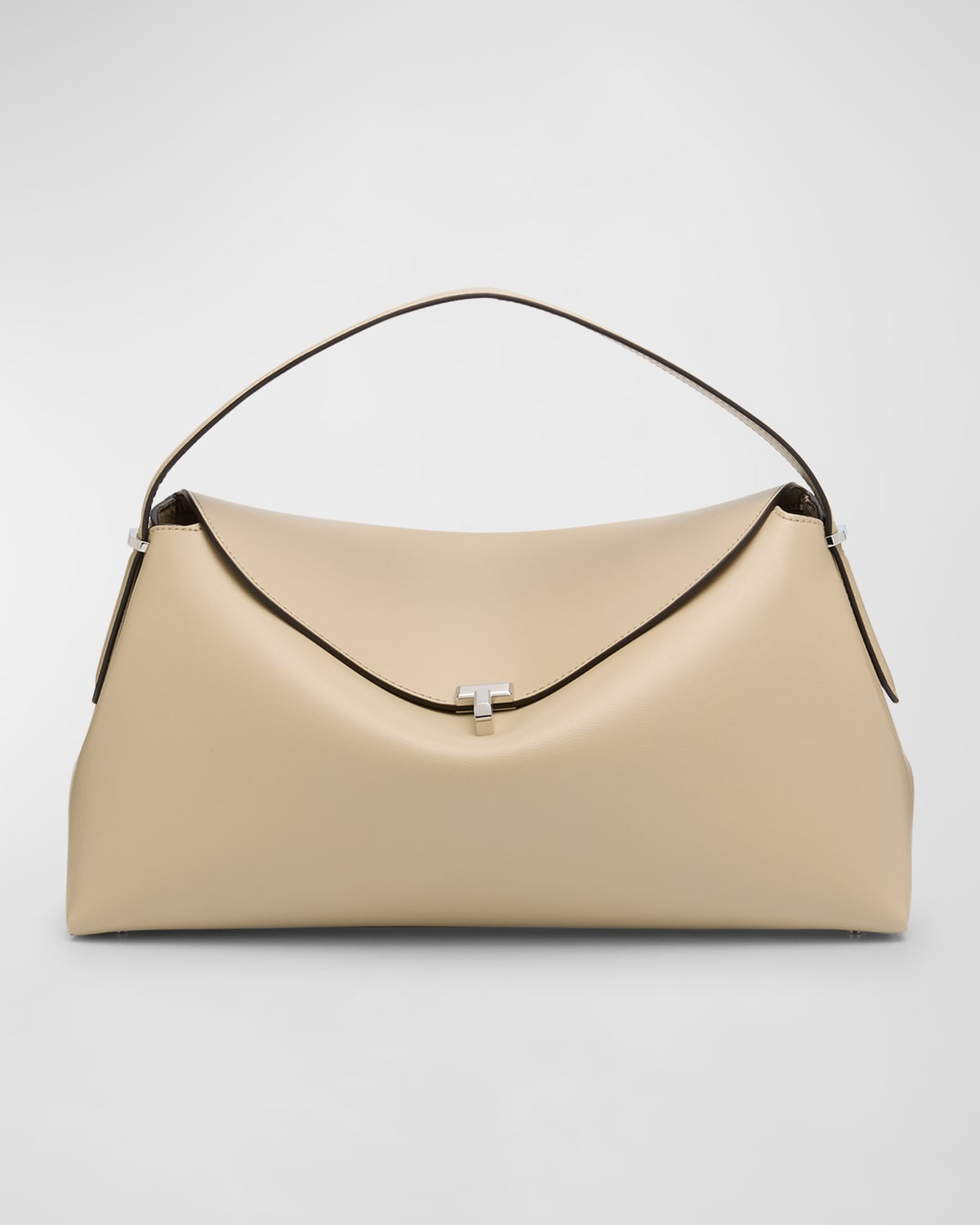 T-Lock Leather Top-Handle Bag | Neiman Marcus