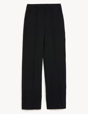 Twill Wide Leg Side Split Trousers | Marks & Spencer (UK)