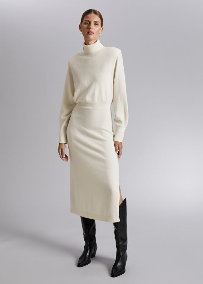 Slim-Fit Wool Knit Dress | & Other Stories US