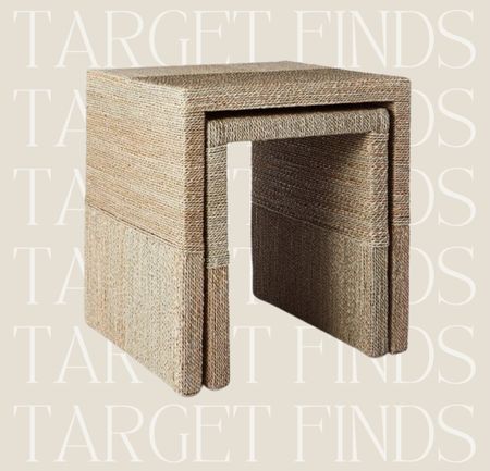 These nesting tables from Target are great for smaller spaces! Love the woven texture. Grab the set for under $200 🤍

Target, target home, woven furniture, table, nesting tables, neutral home decor, neutral home, bedroom, living room, dining room, entryway, modern furniture, traditional furniture 


#LTKunder100 #LTKhome #LTKstyletip