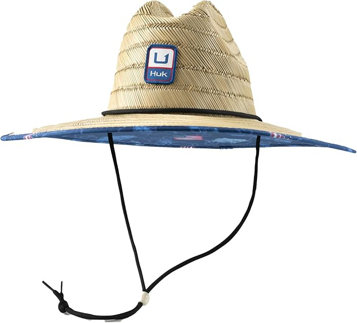 HUK Men's Straw Hat, Wide Brim Fishing & Beach Hat for Men | Amazon (US)