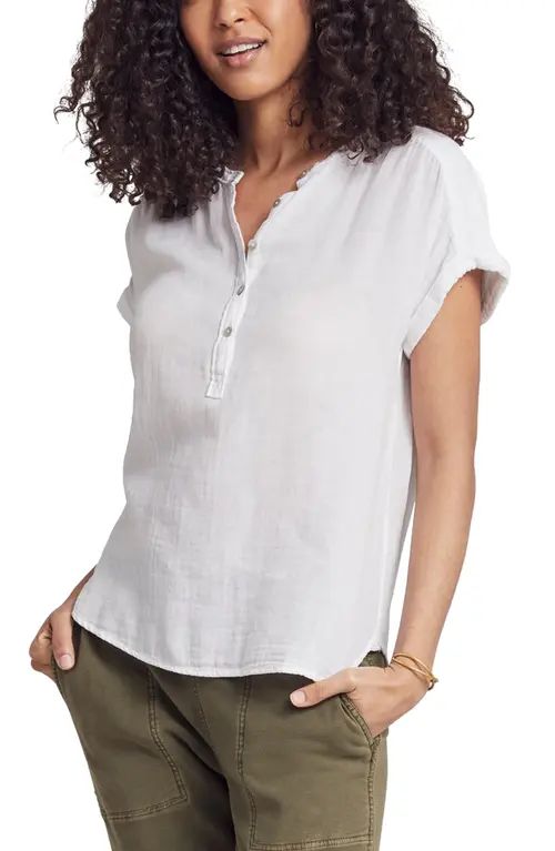 Faherty Dream Desmond Organic Cotton Top in White at Nordstrom, Size Small | Nordstrom