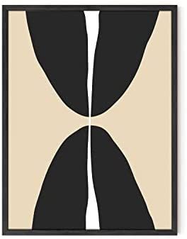 Haus and Hues Black Abstract Art and Modern Poster - Black Abstract Wall Art and Geometric Art Abstr | Amazon (US)