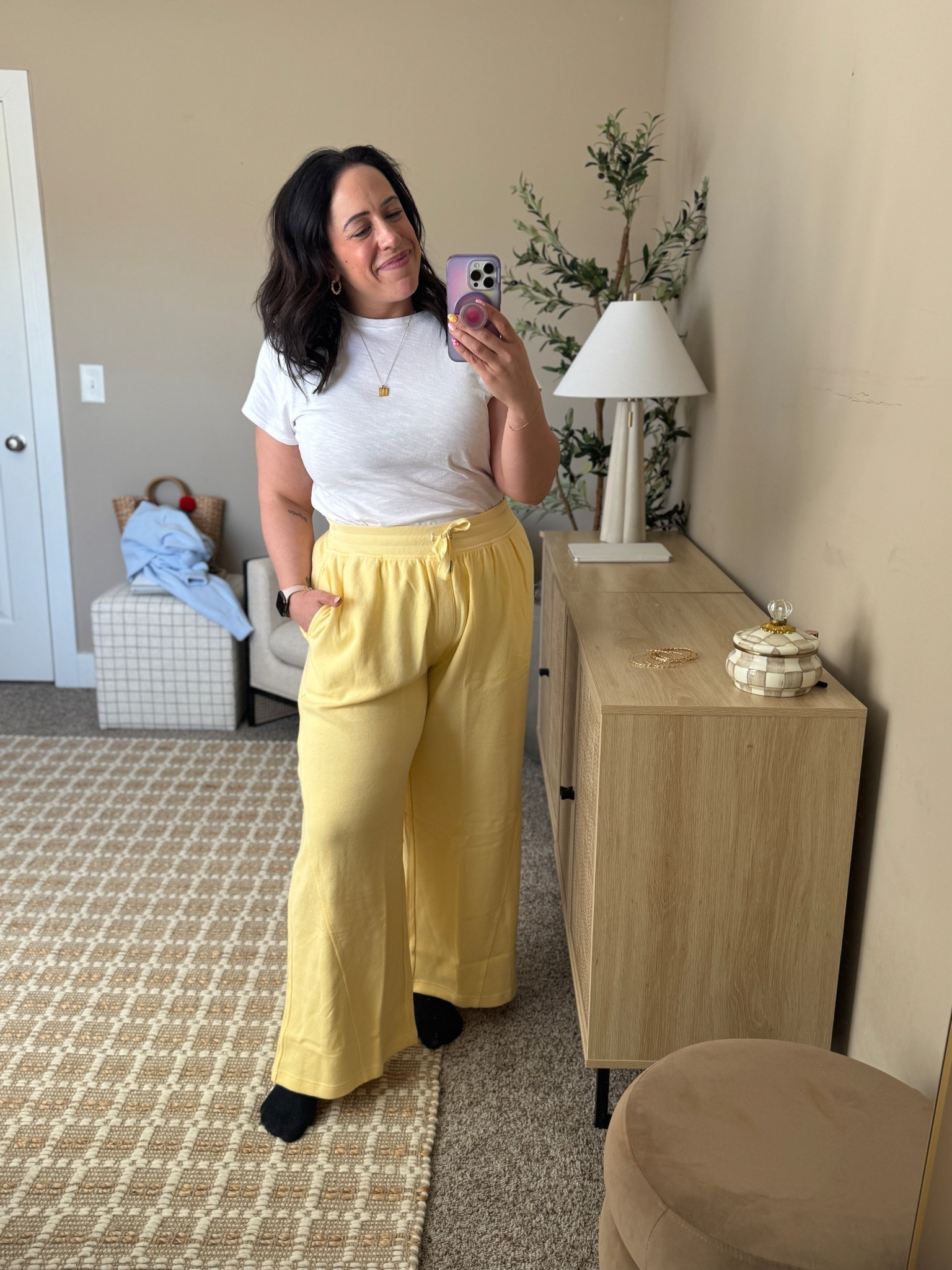 Midsize casual ootd featuring my favorite pieces from aerie! 

Size medium in top +
Large in bottoms! 

#LTKSpringSale #LTKHome #LTKMidsize