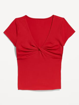 Fitted Twist-Front Top | Old Navy (US)