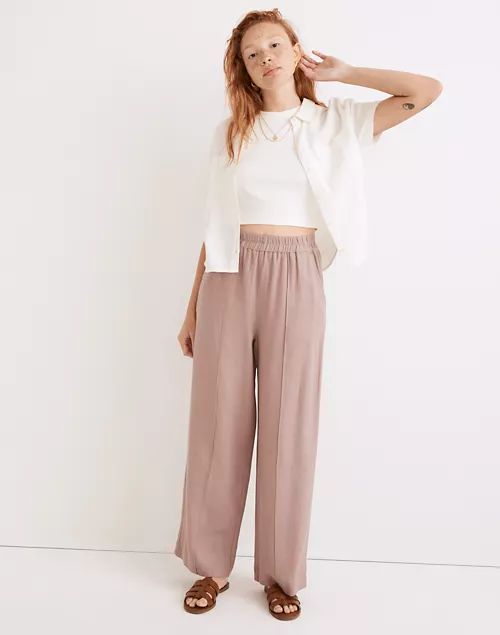 Breezewoven Pull-On High-Rise Straight Pants | Madewell
