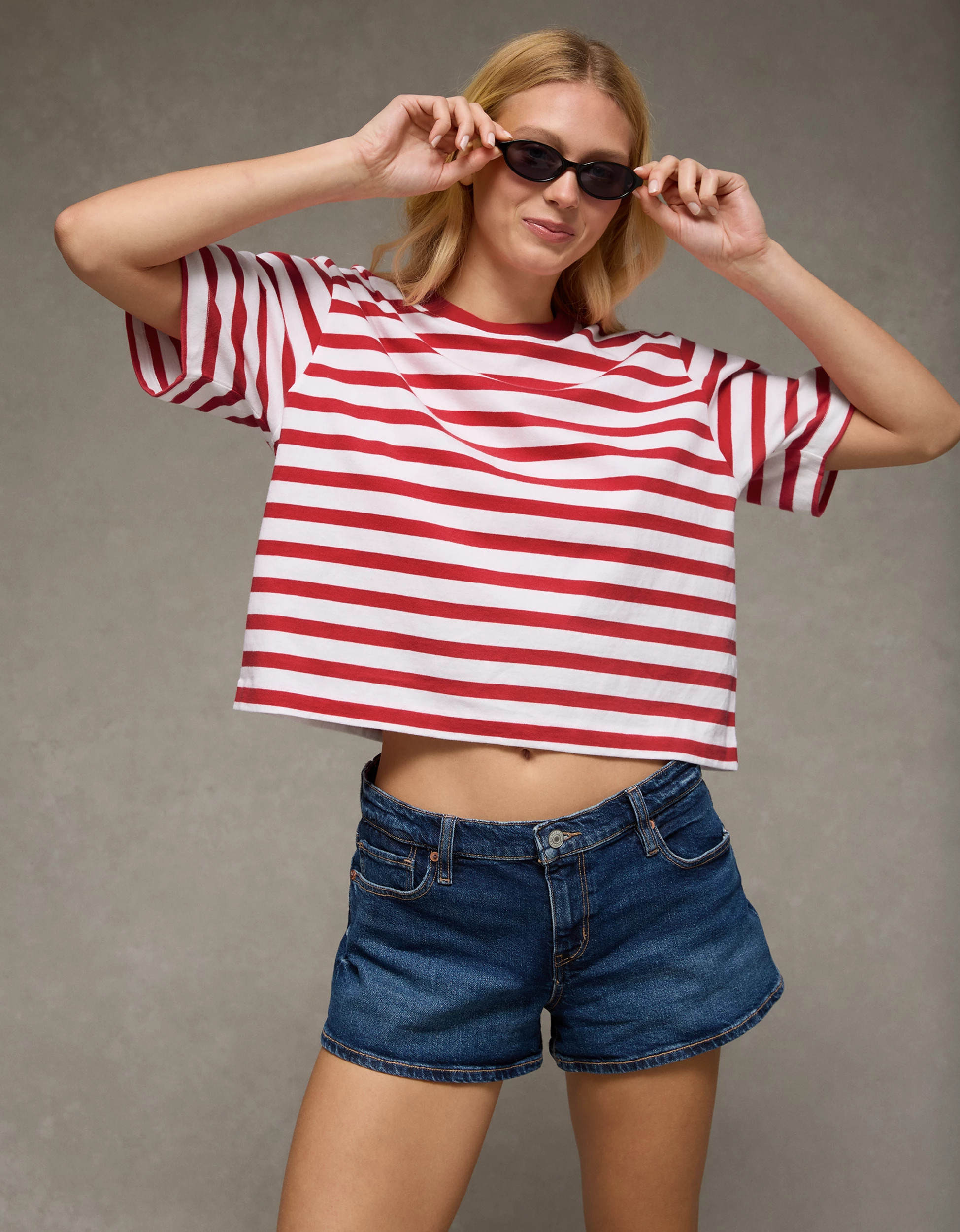 AE Boxy Striped T-Shirt | American Eagle Outfitters (US & CA)
