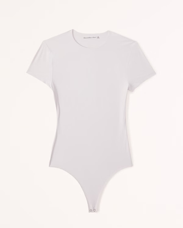 Women's Soft Matte Seamless Tee Bodysuit | Women's Tops | Abercrombie.com | Abercrombie & Fitch (US)