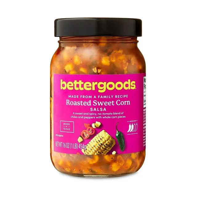 bettergoods Roasted Corn Salsa, Medium, 16 oz - Walmart.com | Walmart (US)