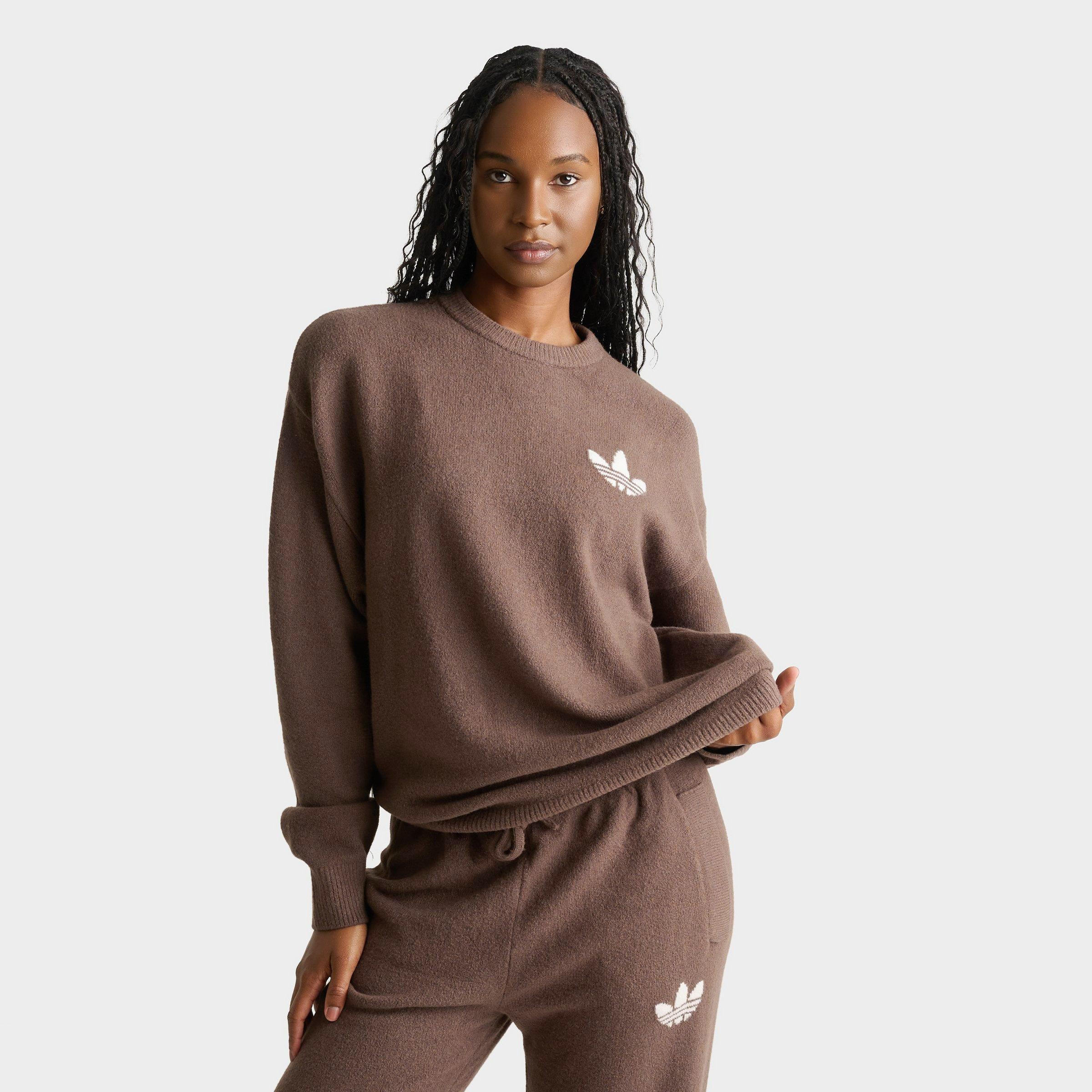 adidas Women's Originals Athletic Dept. Knitted Sweater in Aurora Ivy Size: XS | Finish Line (US)
