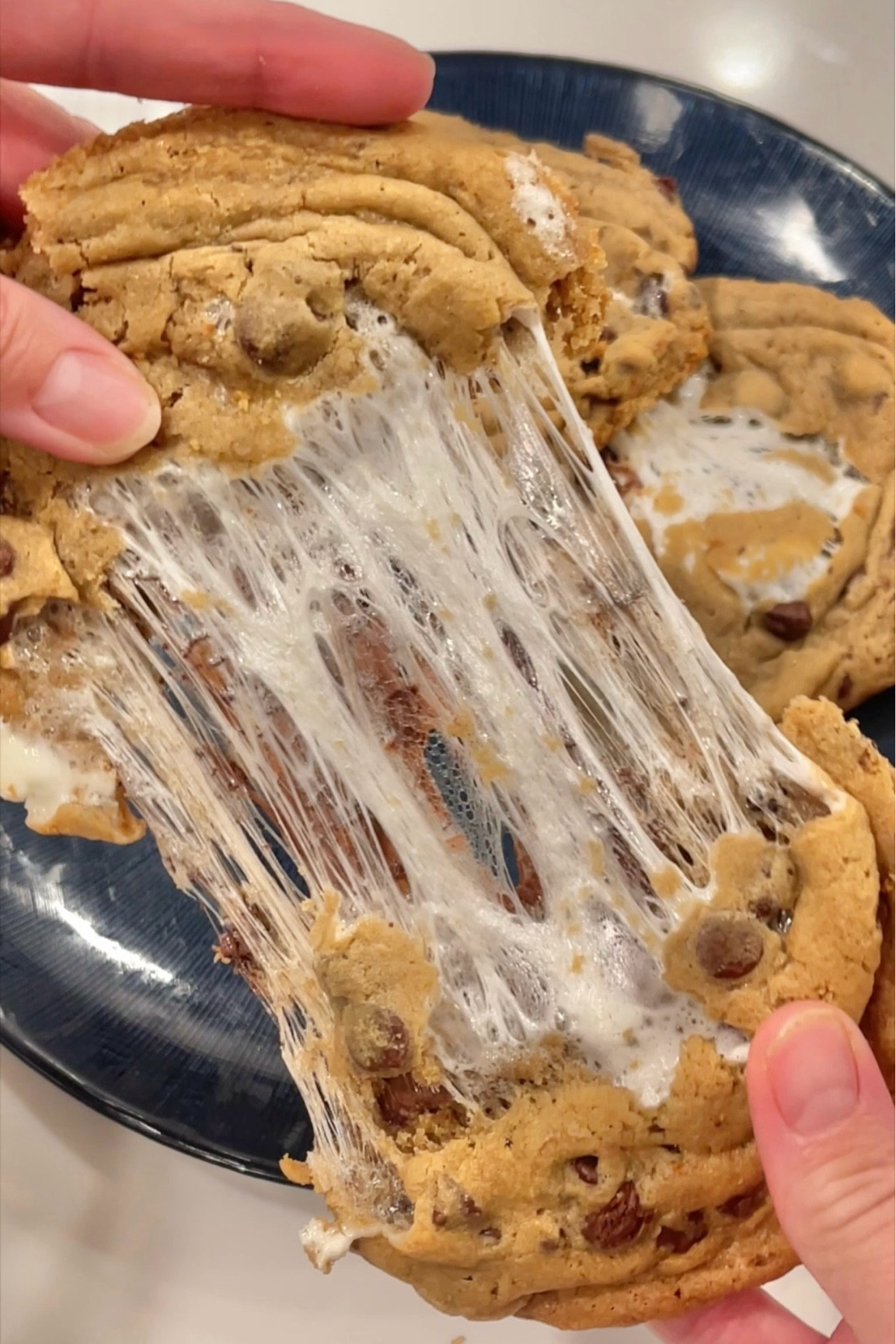 Smookies are the ultimate summer treat! ☀️ 🍫 You get the best of chocolate chip cookies and s’mores! 🤤 Find the full recipe for these on our blog www.youngwildme.com.  #Smookies #SmoresSeason #Smores #SummerTreat #BestCookies 

#LTKFamily #LTKParties #LTKHome