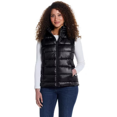 HOODED PUFFER VEST Black Small | Target
