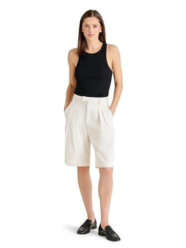 Steve Madden Apparel Ivana Shorts, White, X-Small | Amazon (US)