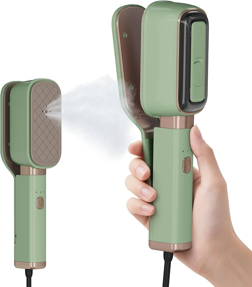 Handheld Press Steamer for Clothes, 3-in-1 Mini Travel Press Iron, 180° Rotatable, 1000W 15s Fas... | Amazon (US)