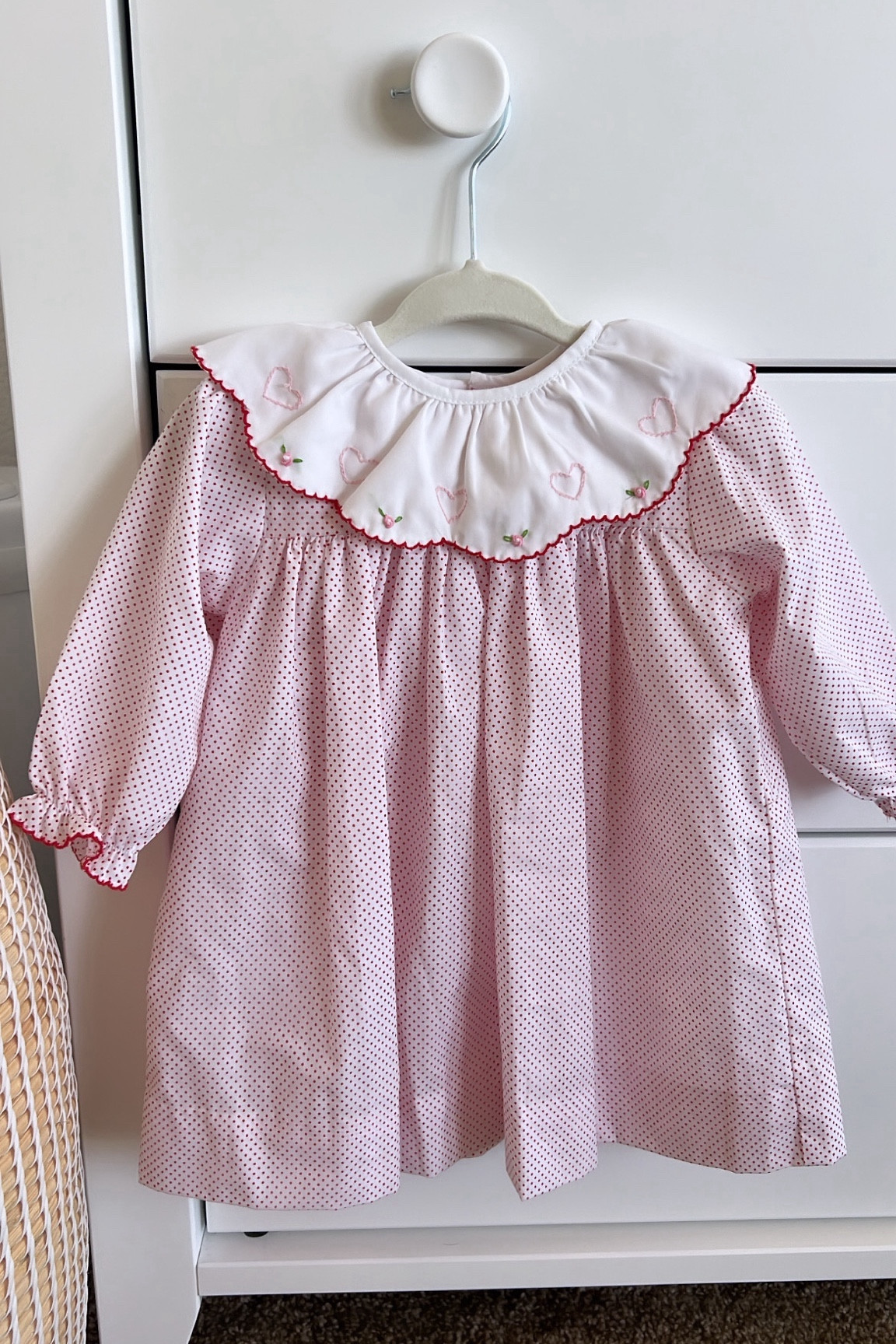 Baby girl Valentine’s Day dress🩷❤️ obsessed with this little dress for Ella! I put tights and baby uggs with it to style for a bridal shower over the weekend!

#LTKbaby #LTKkids #LTKfamily