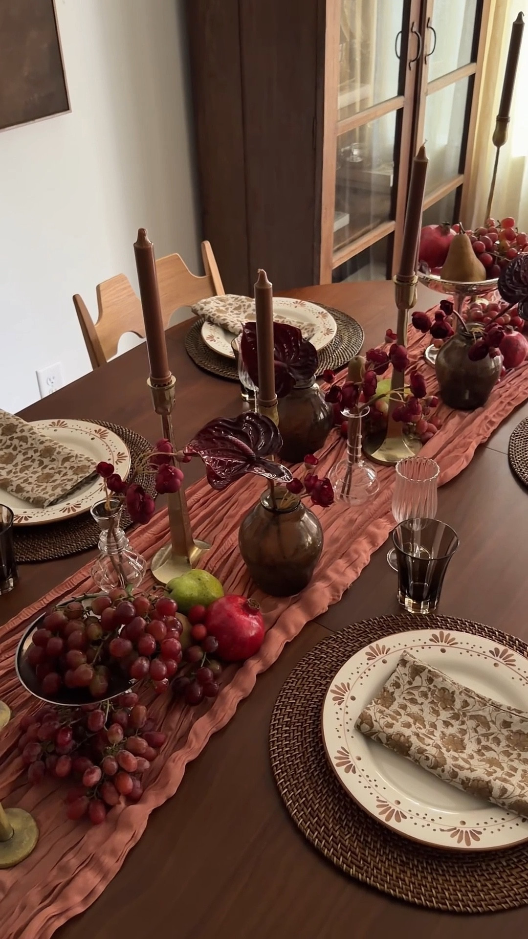 fall hosting / tablescape. PLATES: valsa home

#LTKSeasonal #LTKHome #LTKHoliday