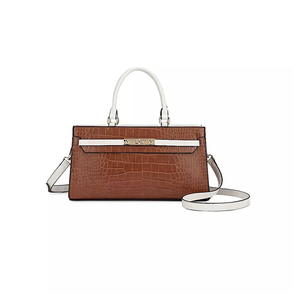 MKF Collection Colby Women’s Satchel in Faux Crocodile Leather Bag by Mia K | Target