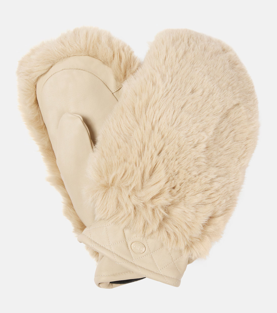 Hill faux fur and leather mittens | Mytheresa (US/CA)