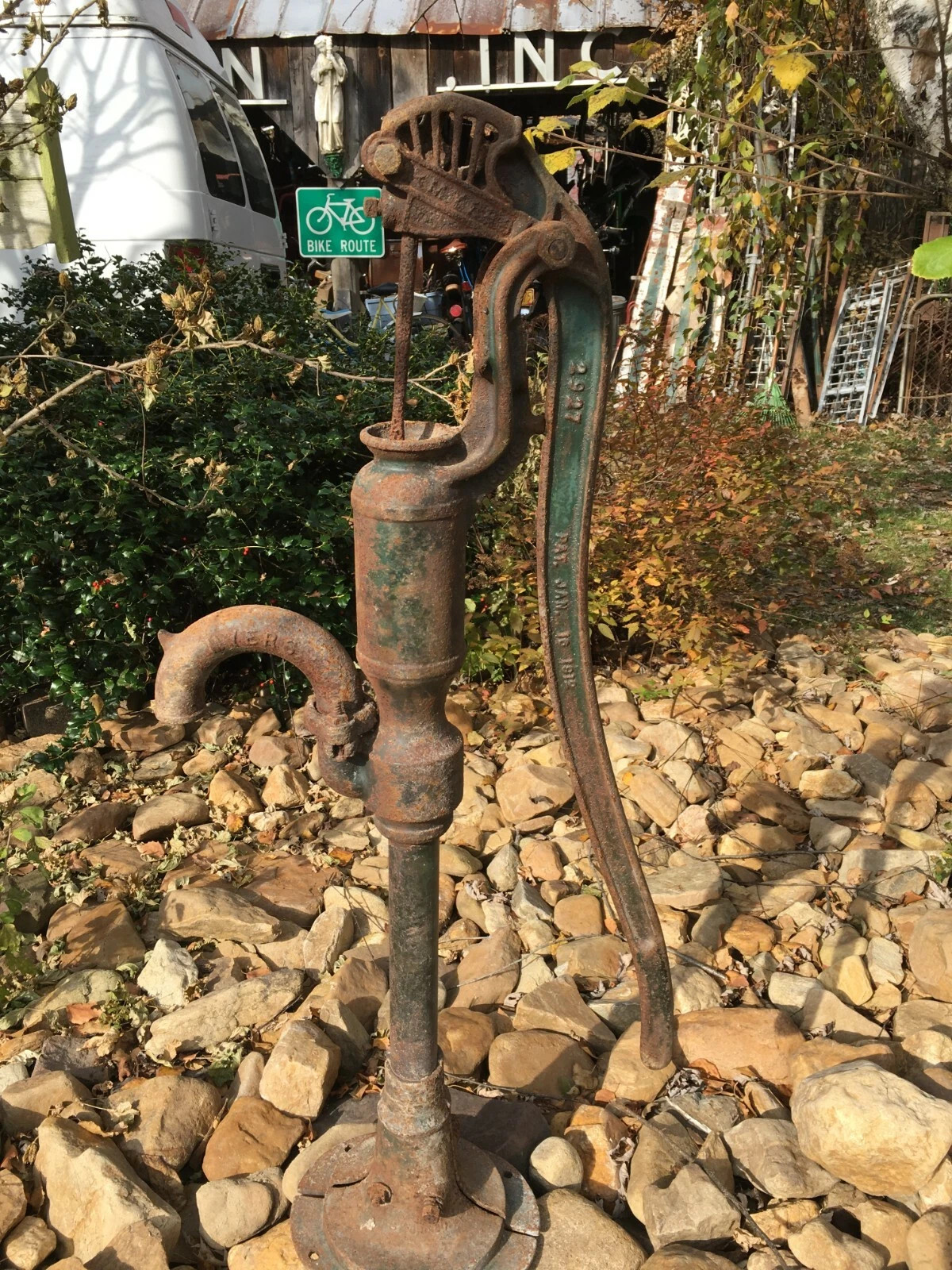 Antique Cast Iron Farm House Hand Crank Water Pump Myers Pat Jan 16 1912 | eBay | eBay US