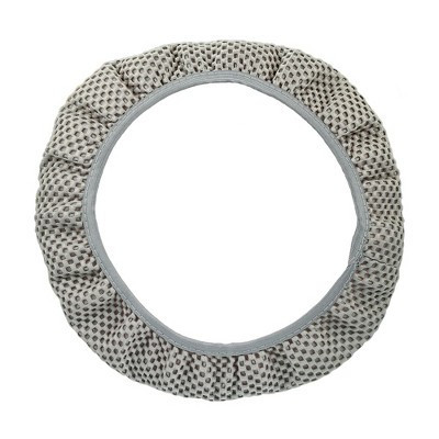 Unique Bargains Universal Elastic Antislip Breathable Interior Trim Steering Wheel Cover for Car Gray | Target