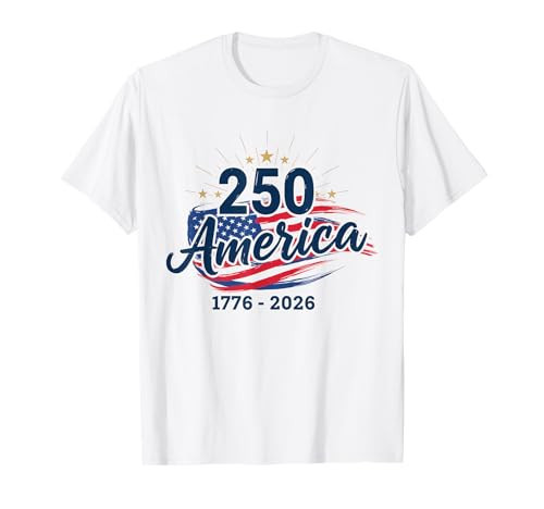 250 Anniversary USA Patriotic Flag 250th 4th of July Women T-Shirt | Amazon (US)