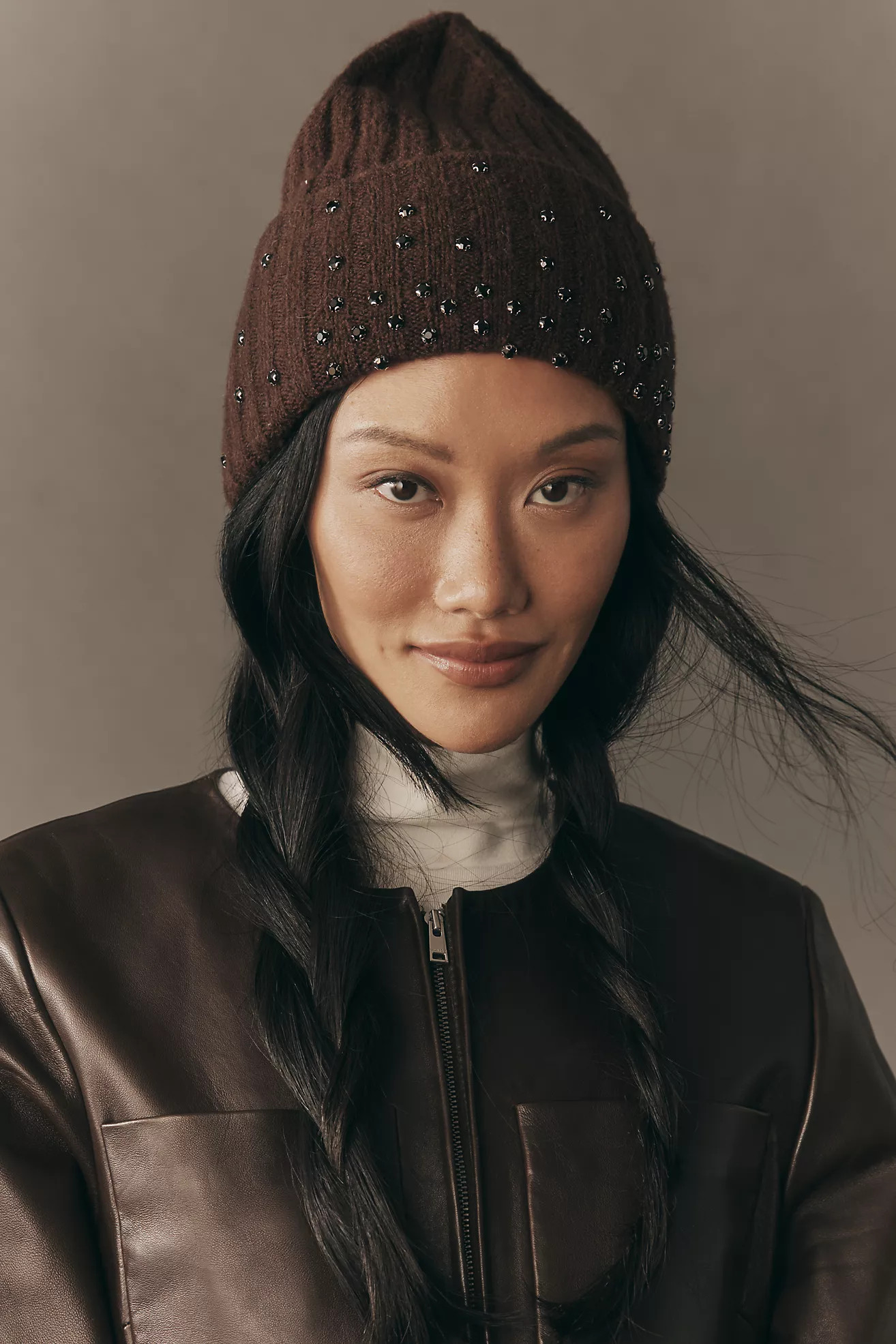 By Anthropologie Rhinestone Embellished Beanie | Anthropologie (US)