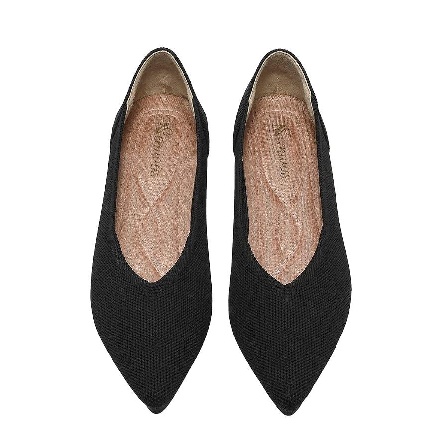 Semwiss Women's Ballet Flats Comfortable Casual Dressy Shoes,Work Flats Office Shoes Pointed Toe ... | Amazon (US)