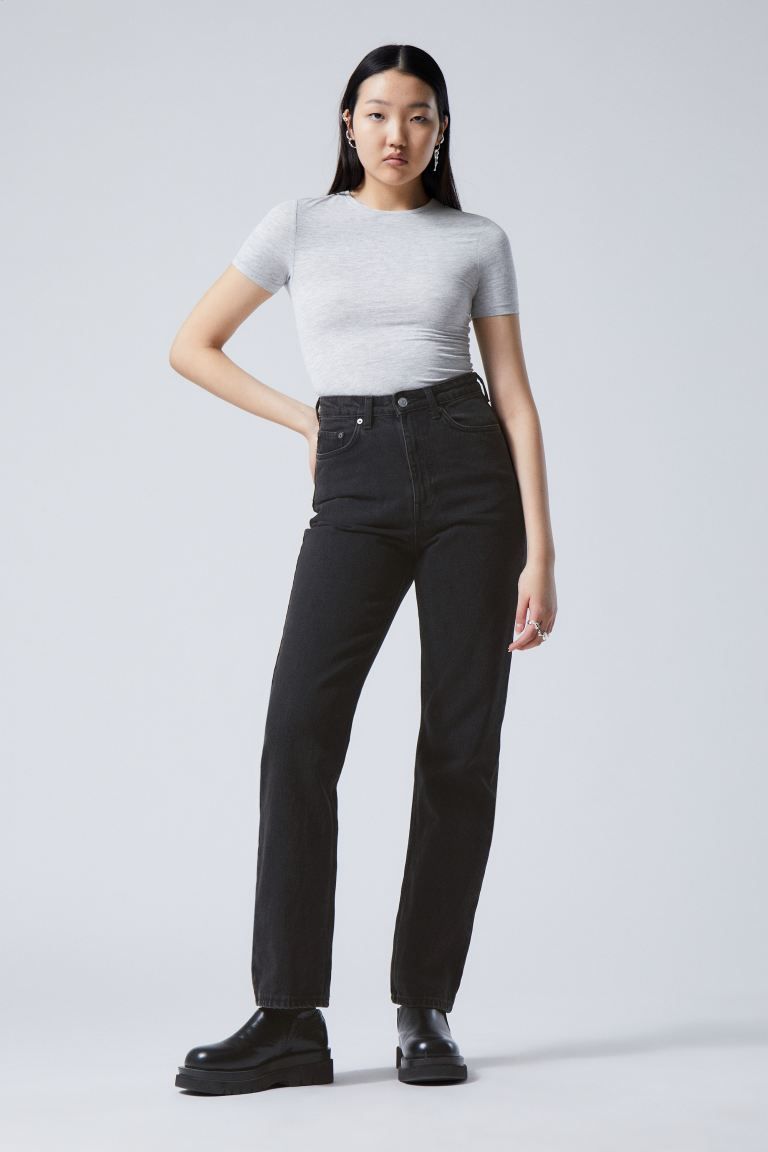 Rowe Extra High Straight Jeans | H&M (UK, MY, IN, SG, PH, TW, HK)