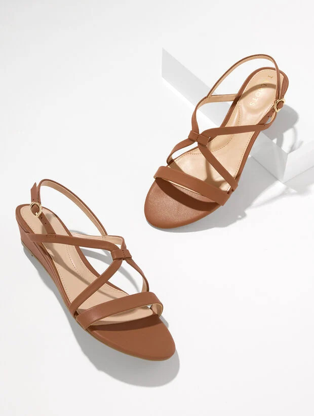 Capri Nappa Wedge Sandals | Talbots