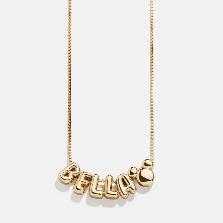Disney Bubble Letter Custom Necklace | BaubleBar