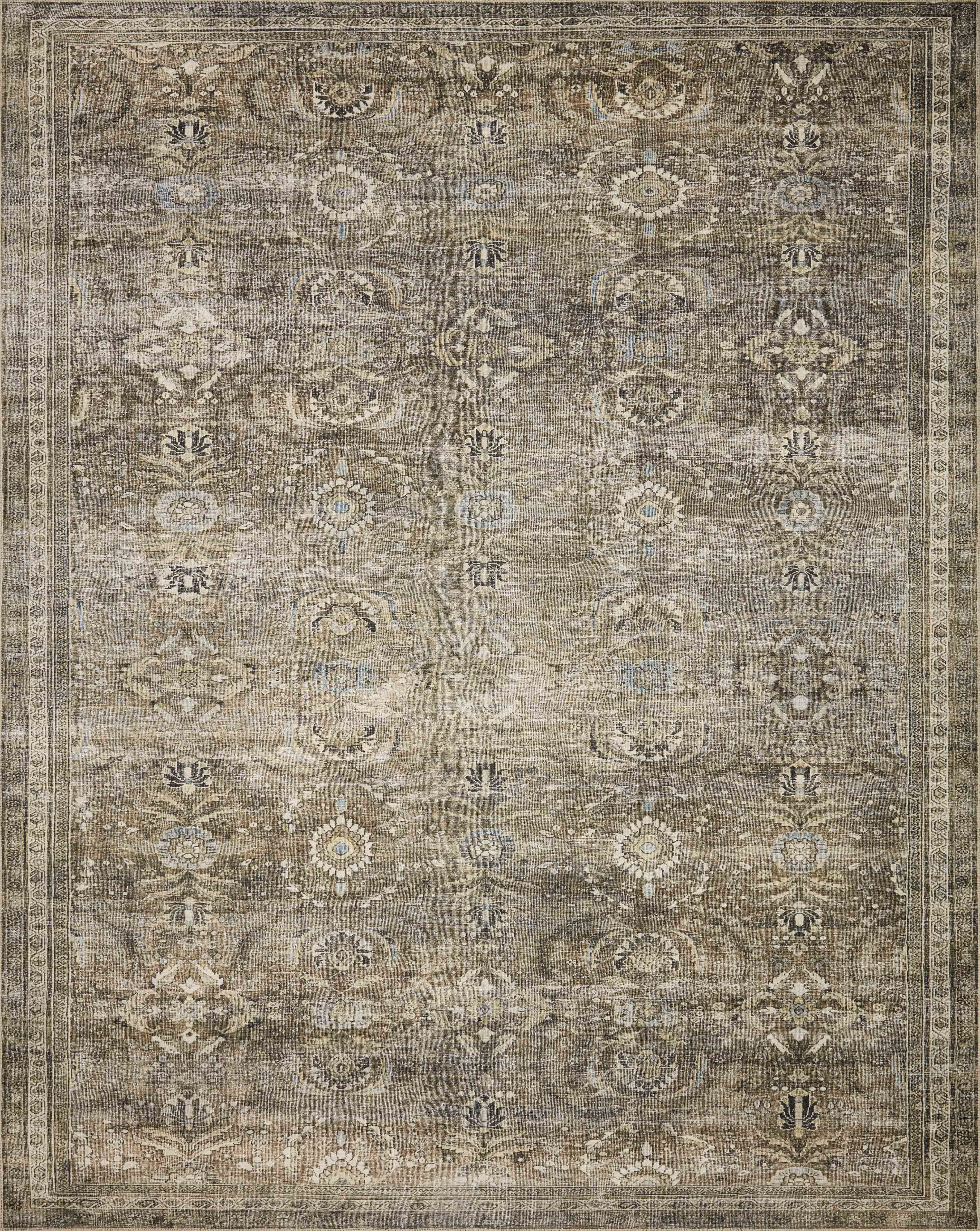 Loloi II Layla LAY-13 Printed Antique / Moss Oriental Area Rug 2'-3" x 3'-9" | Walmart (US)