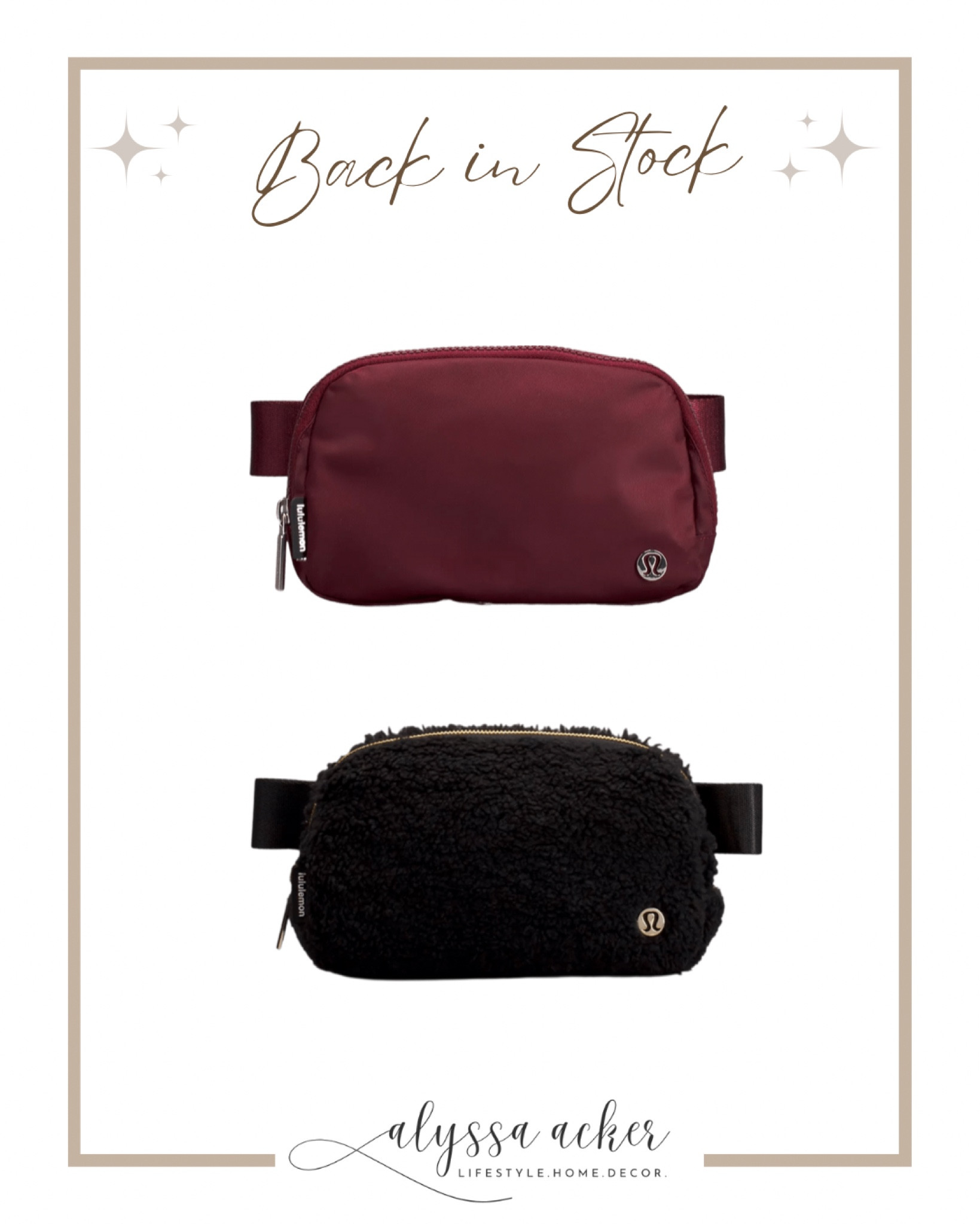 Lululemon belt bags back in stock!!!! That gorgeous Merlot is back!

#LTKitbag #LTKSeasonal #LTKHoliday