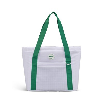 Igloo Sport Tote 26 Cans/18 qt Soft Side Insulated Cooler - White/Green | Target