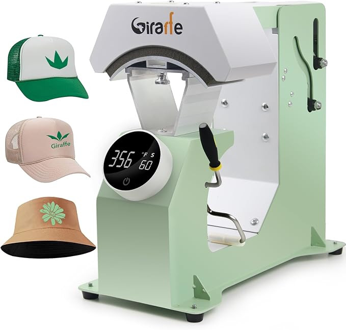 Giraffe Auto Hat Heat Press Machine, Automatic Hat Press Heat Machine for Caps T-Shirts Bags, DIY... | Amazon (US)