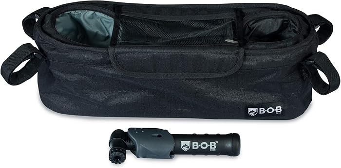BOB Gear Deluxe Handlebar Console with Tire Pump for Single Jogging Strollers, Black | Amazon (US)