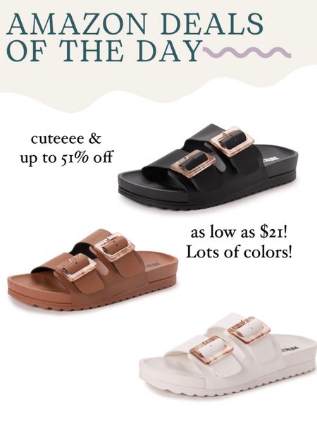 Loving these Amazon sandals that are on major price drop today, grab them as low as $21! 

#LTKshoecrush #LTKsalealert
