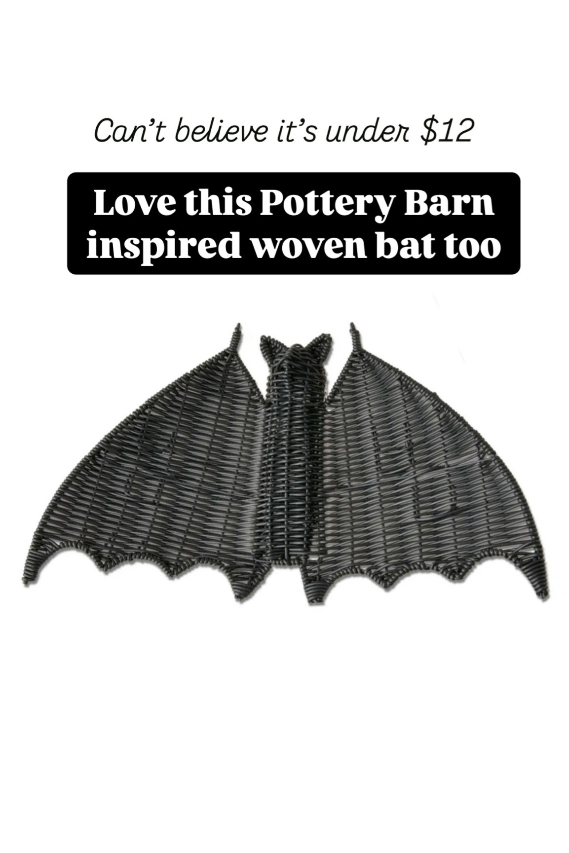 PB inspired woven bats under $12 🦇

Halloween/PB inspired/Bats/Fall Decor

#LTKSeasonal #LTKHome