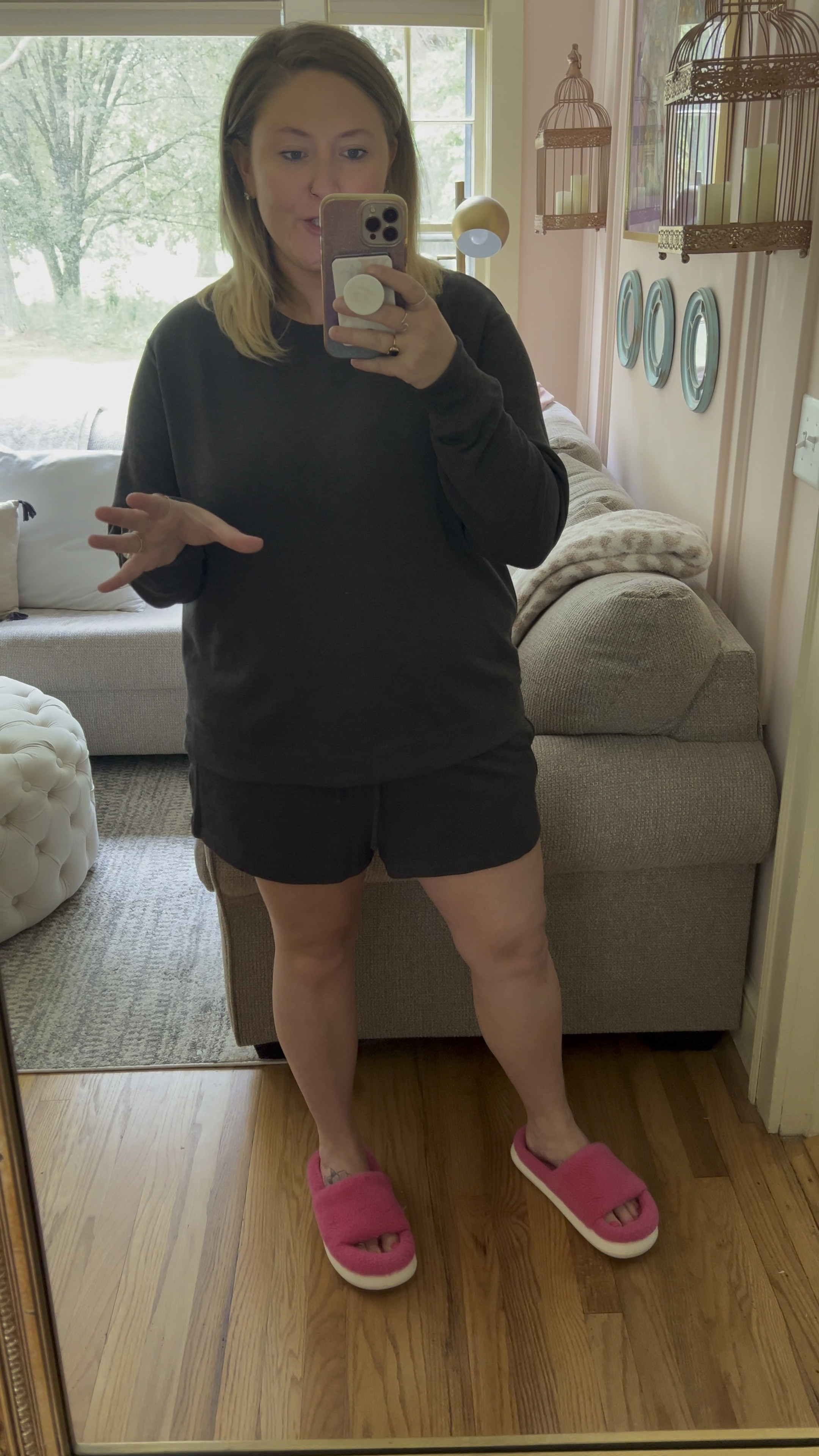 The coziest lounge set ever. Adding to my collection for postpartum. ☺️ 

Wearing XXL in top & bottom - 22 weeks 5 days 🤰🏼#LTKFindsUnder50 

#LTKMidsize #LTKBump
