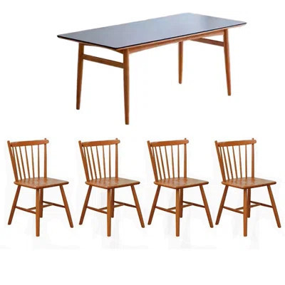 Elegant Rock Plate Solid Dining Table Sets. | Wayfair North America
