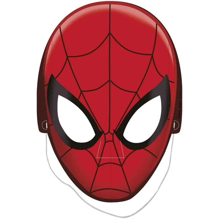Spiderman Paper Party Masks, 8ct | Walmart (US)