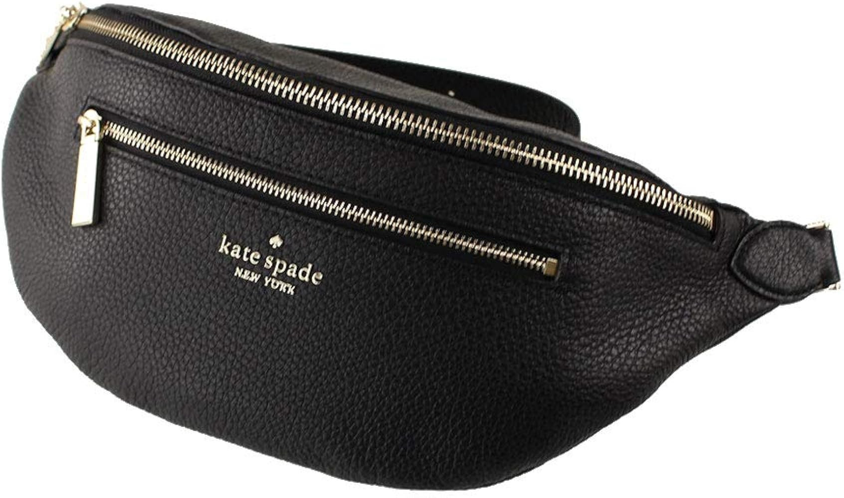 Kate Spade New York Leila Leather Belt Bag Fanny Pack in Warm Gingerbread | Amazon (US)