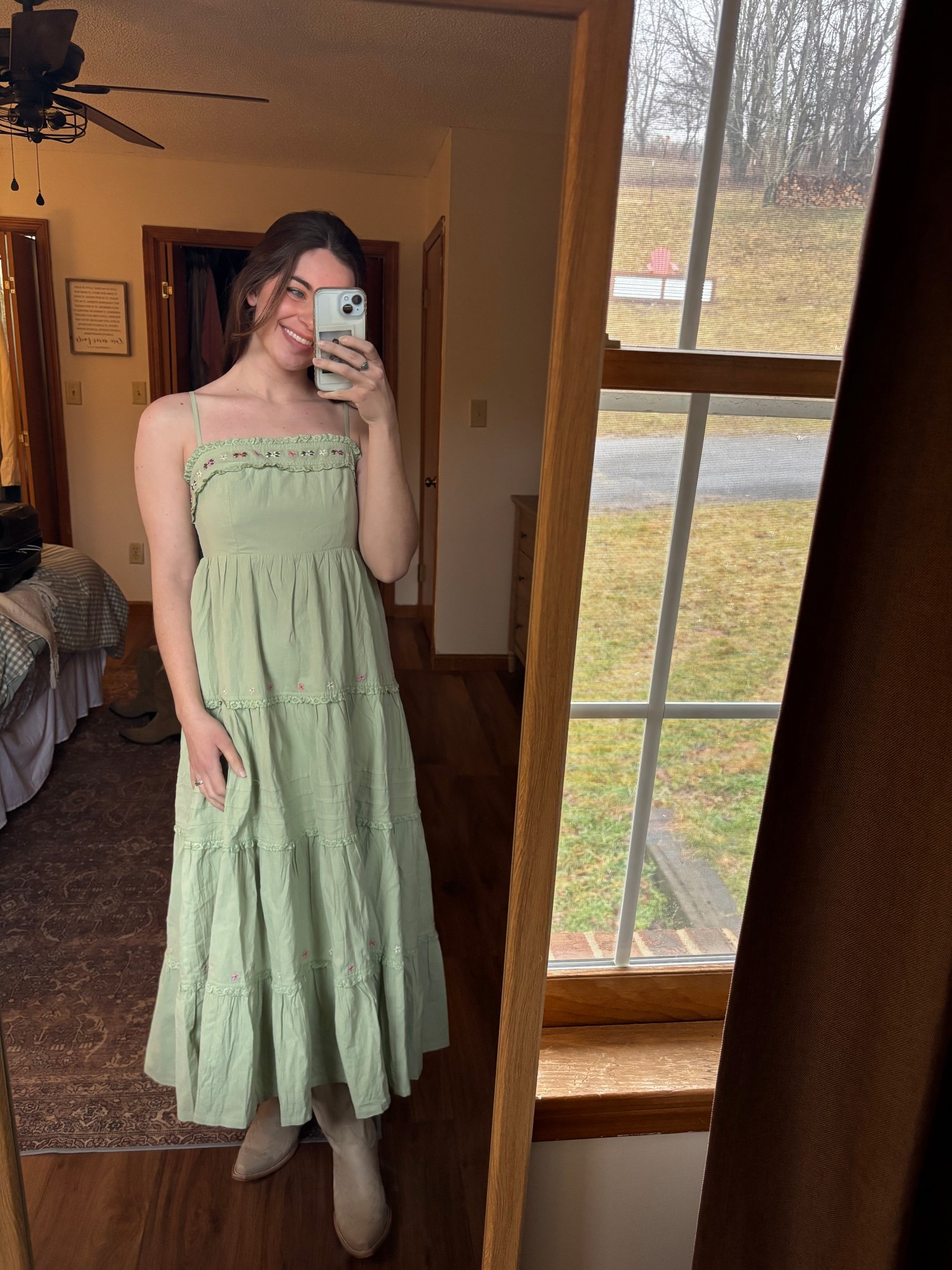 Sweet sage spring dress! Would be great for Easter! Church friendly and breastfeeding friendly! Would be super cute with a cream cardigan or jean jacket!

#LTKmomlife #LTKootd #LTKBump