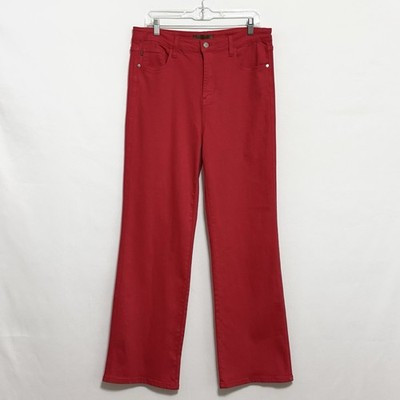 Judy Blue 90’s Straight Jeans High Rise Red Garment Dyed JB88693 Size 15/32 | eBay US