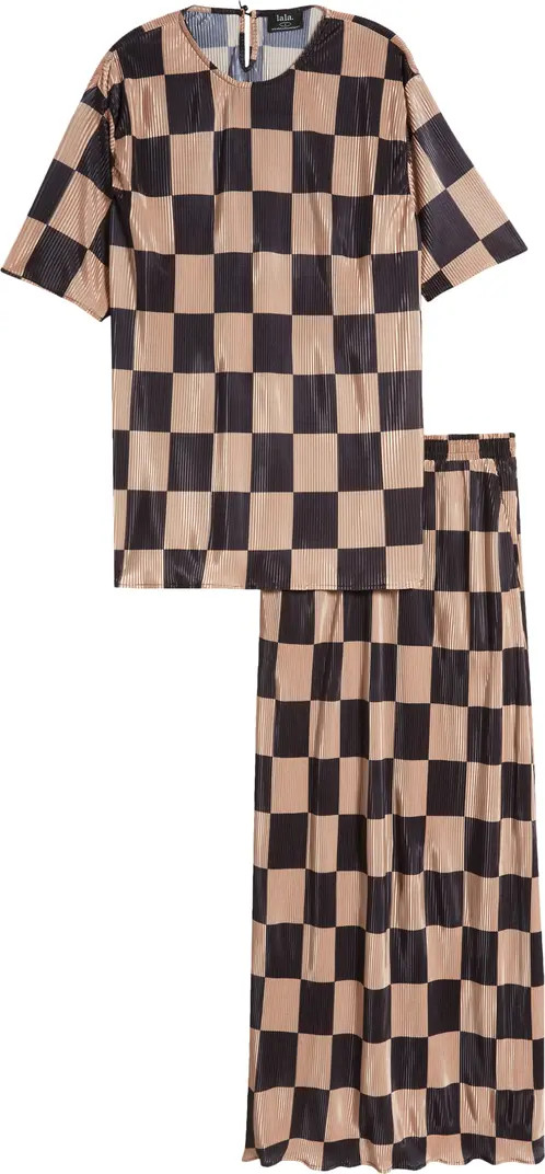 Dressed in Lala Grunge Girl Plissé Top & Maxi Skirt Set | Nordstrom | Nordstrom