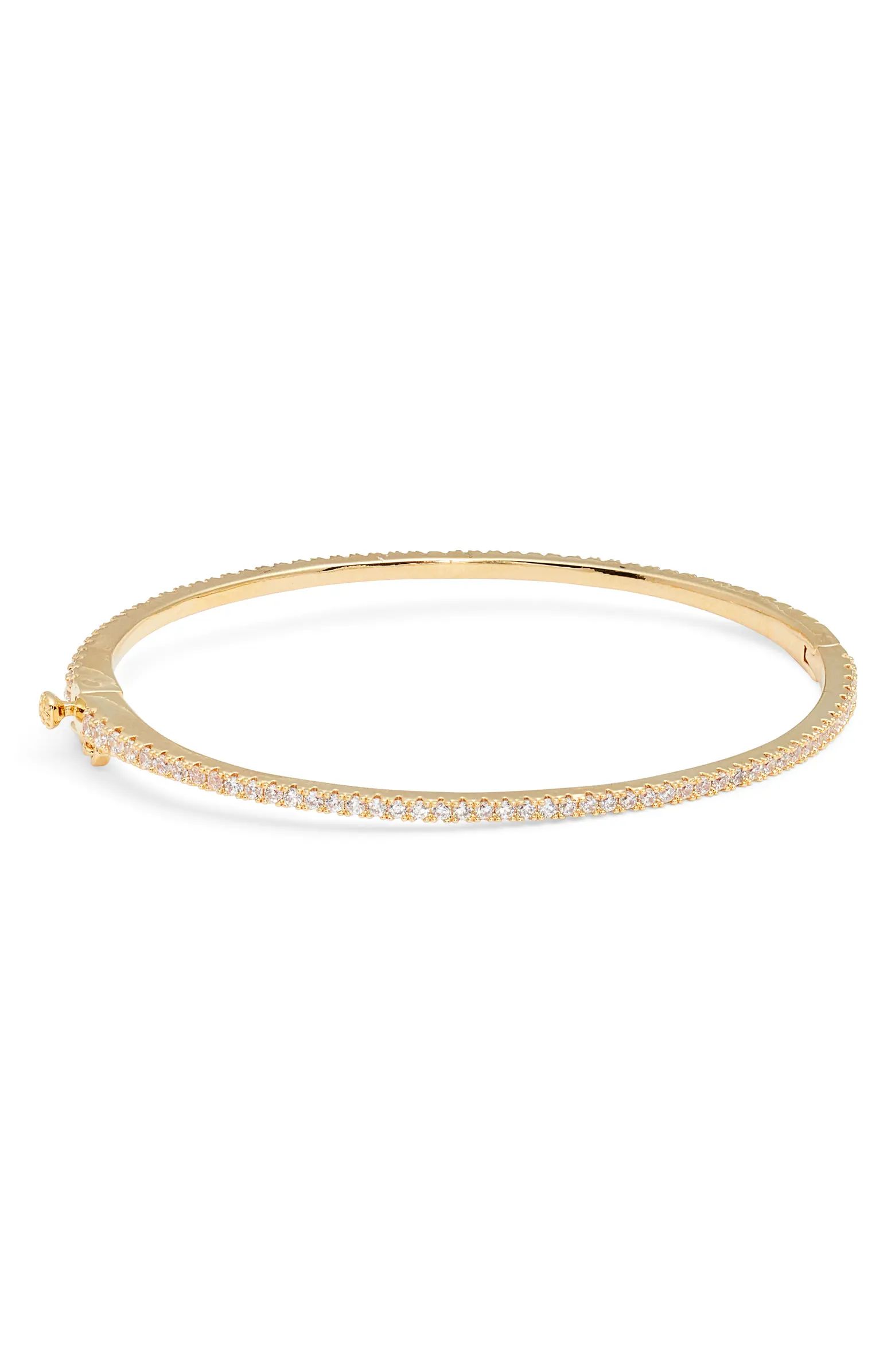 Delicate Cubic Zirconia Eternity Bangle | Nordstrom