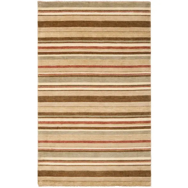 SAFAVIEH Couture Hand-knotted Tibetan Anusuya Modern Wool Rug with Fringe | Bed Bath & Beyond