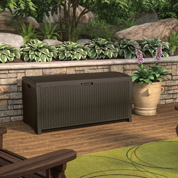 Suncast 99 Gallons Gallon Water Resistant Resin Lockable Deck Box | Wayfair North America