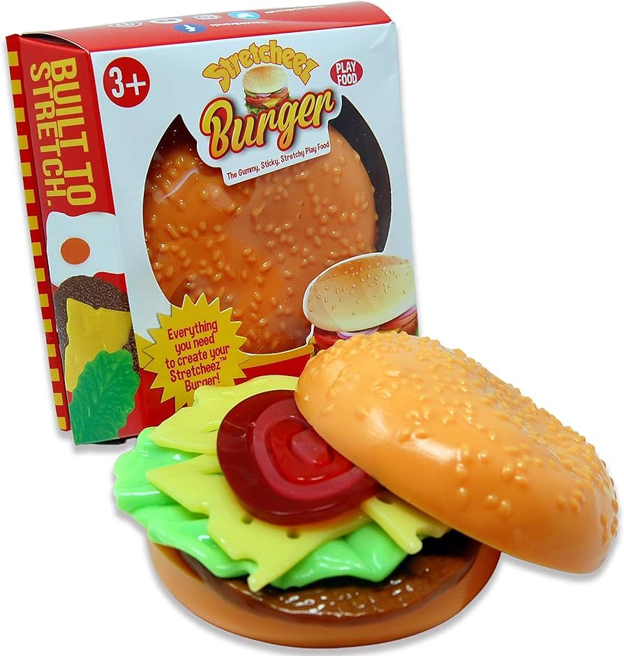 Stretcheez Hamburger - Play Food for Kids - Stretchy Pretend Food & Toppings - Mix & Match - Coll... | Amazon (US)