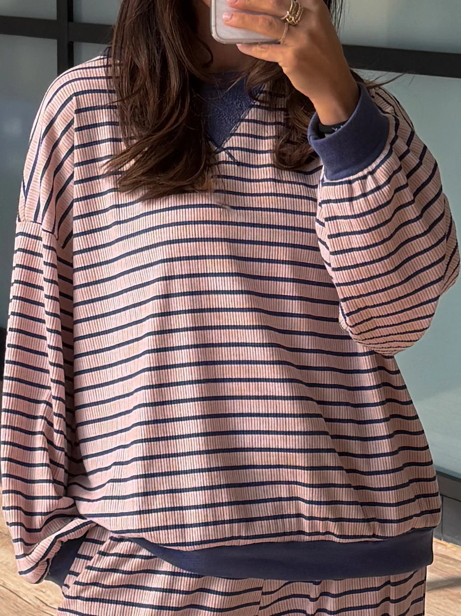 Blushin' Sailor Ribbed Contrast Top | Shop Talulah